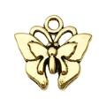 Antique gold alloy butterfly pendant charm for DIY bracelets and necklaces jewelry - Butterfly (20166)