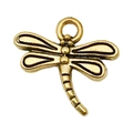 Antique gold alloy dragonfly charm pendant for DIY necklace and bracelet jewelry making - Dragonfly (20168)