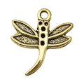 Antique gold dragonfly alloy pendant for DIY jewelry making necklace and bracelet - Dragonfly (20170)