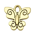 Vintage gold butterfly pendant charm for DIY necklaces and bracelets accessories - Butterfly (20180)