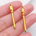 Golden alloy screwdriver shaped charms for DIY jewelry making and keychains - Screwdriver 33x4mm (20384)