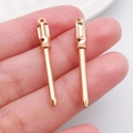Set di ciondoli a cacciavite in oro rosa con punte a croce e piatte per gioielli DIY - Stile Cacciavite (20421)