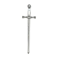 Retro silver gladiator sword pendant made of alloy for DIY sweater necklaces - Vintage Long Sword Style (8075)
