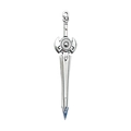 Vintage silver sword pendant charm in fantasy style for DIY necklaces and crafts - Fantasy Long Sword Style (16172)