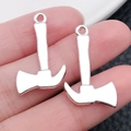 Pendentifs outils en alliage argenté avec marteau et hache pour bijoux DIY - Style Hache (20412)