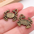 Pendentif crabe en bronze antique en alliage de zinc pour bijoux DIY et colliers - Style Crabe (20713)