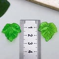 Pendentifs feuilles en acrylique vert transparent pour bijoux et accessoires cheveux - Style Feuille Générale (21953)
