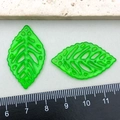 Transparent green acrylic maple leaf pendant for DIY jewelry making and beading - Green Acrylic Leaf 34*20mm (22151)