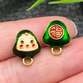 Miniature Zongzi baby charm for DIY bracelets with traditional Fu character design - Large Smile Zongzi (22600)