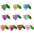 Set of 10 colorful resin lily of the valley flower pendants with green leaves for DIY jewelry - 10 Bellflowers Series 10 Styles Mix (SN1132)