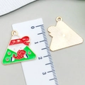 Cartoon Zongzi emaille hanger met koi vis en bloesem voor DIY feestjuwelen - Gelukkige Driehoek Zongzi