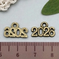 Pendentif chiffre 2026 en alliage bronze antique pour bijoux DIY et artisanat - Bronze Antique 2026