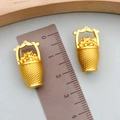 Pendentifs panier de fleurs dorés avec lingots, accessoire bijoux chinois traditionnel - Grand Pendentif Seau de Lingot d'Or