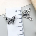 Vintage silver hollow butterfly insect pendant accessory with 20mm scale measurement - Hollow Butterfly Style (22314) / 17x12mm