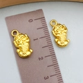 Pendentif Pixiu doré de style chinois traditionnel, 1,5cm pour création bijoux DIY - Style Pixiu de Fortune