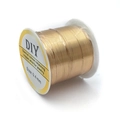 Alambre de cobre bañado en oro de 14K de 0,4 mm para joyería en carrete blanco - Oro 14k / 0.4 / 100