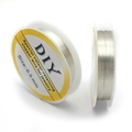 Hilo de cobre plateado 14K para joyería artesanal bricolaje grosor 0,5mm - Plata / 0.5 / 6