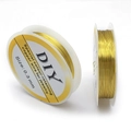 Rollos de alambre de cobre dorado de 0,3 mm para fabricación de joyas y manualidades - Oro 18k / 0.3 / 15