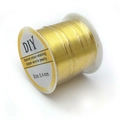 Hilo de cobre dorado de 0,4 mm en carrete para creación de joyas DIY y cuentas - Oro 18k / 0.4 / 100