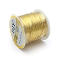 Alambre de cobre bañado en oro de 14K de 0,5mm para joyería DIY con retención de color - Oro 18k / 0.5 / 52