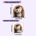 Detail view of 3D cartoon mouse hole wall sticker with 9x10cm size dimensions - 11.5*11.5cm/HY-S034