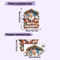 Tabla de tallas detallada para pegatinas navideñas con Papá Noel y pingüinos - Estilo de Dibujos Animados de Navidad (HY-F680 107)