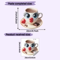 Détails de la disposition du sticker mural café et dimensions de la planche 24x24cm - 24*24cm(HY-F739)