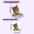 Detail showing the dimensions of cartoon pony wall stickers for switch decoration - Cartoon Pony (HY-KG220) / Standard Spec