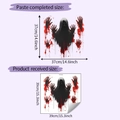 Detailed dimension guide for Halloween ghost and bloody handprint wall stickers - 39*39cm (HY-F583)