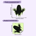 Luminous ghost wall sticker showing layout dimensions of 31x31cm and shipping size 30x30cm - 30x30cm/HY-F607 Green Glow