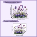 Guida alle dimensioni per adesivi murali Allium viola che mostra il formato di 38x45cm - Stile 38*45CM (HY-F504UV)
