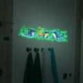 Stickers muraux dauphins phosphorescents pour salle de bain avec effet lumineux vert - Style Standard / Vert