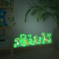 Adesivi murali dinosauri fluorescenti che brillano al buio per cameretta bambini - Stile Standard / Verde