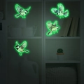 Stickers muraux oiseaux lumineux avec effet de lueur verte pour chambre d'enfants - 30*30cm / Vert