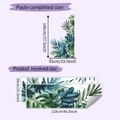 Especificaciones de tamaño para vinilos decorativos tropicales con hojas de Monstera - 39*118cm*2uds (HY-L063)
