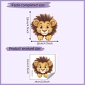 Guida alle taglie adesivo leone per interruttore con dimensioni finite di 12x12cm - 14*14cm (HY-KG166)
