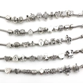 Set de dijes vintage de plata para joyas DIY incluyendo corazones y varios animales - Serie Plata Antigua (M190)