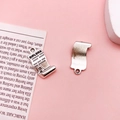 Silver alloy diploma charms for graduation keychains and DIY jewelry making - Antique Silver Diploma Style (3740)