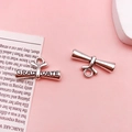 Silver graduate scroll charm pendant with engraved text for graduation jewelry making - Antique Silver Graduate Style (10544)