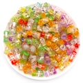 Mix of colorful miniature glass bottles with tiny shells for DIY jewelry making - Conch Drift Bottle (16438)