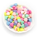 Set de cuentas acrílicas de colores en forma de corazón para crear joyas artesanales - Estilo de Cuenta de Corazón (16505) / Paquete de 50g (aprox. 110 piezas) 12x10mm / Colores Mezclados Macarrón