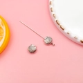 Zilveren schelpvormige sieraden hangers voor het maken van DIY-armbanden - Schelp Stijl (15976) / 1 Stuk/Verpakking (7x7mm) / Antiek Zilver