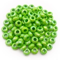 Perles en résine vert citron facettées avec revêtement AB pour la création de bijoux - Vert