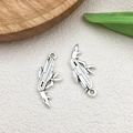 Pair of antique silver alloy multi-tool knife pendants for DIY keychain jewelry making - Multitool Knife (15891)
