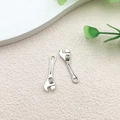 Silver wrench tool alloy pendant for DIY jewelry making with industrial finish - Wrench Tool Style (5274) / 7x24mm