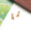 DIY-sieraden maken accessoires gouden rendier metalen hanger voor oorbellen - Kerst Eland (18286)