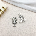 Antique silver lobster skeleton alloy charms for DIY jewelry making and pendants - Marine Lobster 16x22mm (11262)