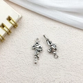 Silver astronaut charms for DIY jewelry making featuring intricate spacesuit details - Football Player 10x24mm (11286)