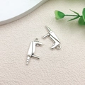 DIY silver alloy hand drill tool charms for creative jewelry making and keychains - Impact Drill Style (8526) / 7x27mm