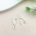 Silver alloy scissor shaped jewelry pendants for DIY handmade bracelets and accessories - Pliers Tool Style (8527) / 11x23mm